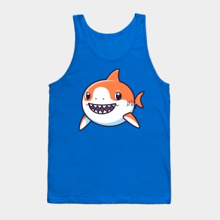 Baby orange shark, cartoon Tank Top